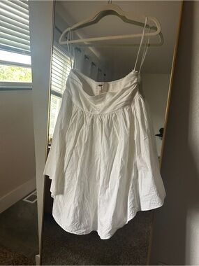 Free People White Babydoll strapless Tube Top